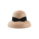  Black Bowknot Raffia Hat