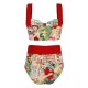 3PCS  Red  Lady Bikini Set