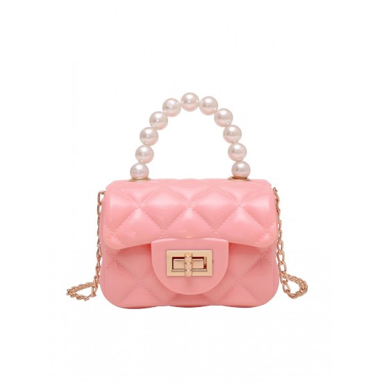  Pearl Argyle Chain Strap Mini Handbag