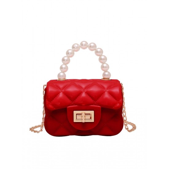  Pearl Argyle Chain Strap Mini Handbag