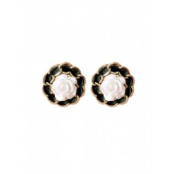  Black Shining Rose Earrings