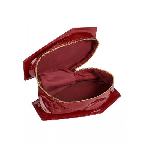 Wine Red Halloween Coffin Bag