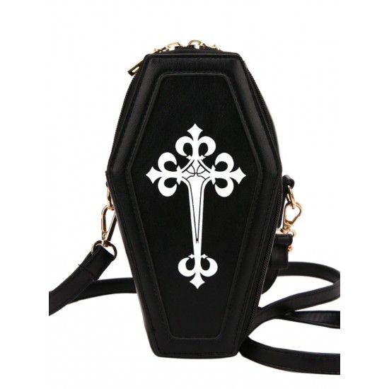 Halloween Latin Cross Coffin Bag