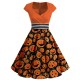 Plus Size Orange  Costume Dress