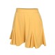 Yellow  Ruffled Pockets Shorts