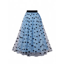  Heart High Waist Swing Skirt