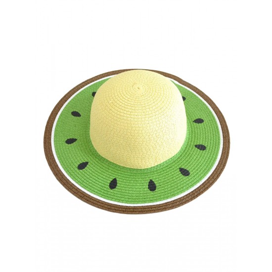 Green Kiwifruit-Like Sun Hat