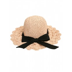 Handmade Ruffia Straw Ribbon Sun Hat