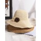  Braided Flowers Straw Hat