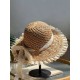 Beige Hand-made Lace Bow Sun Hat