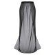 Black  Solid Long Skirt Cover-up