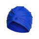  Solid Pleated Wrap Swim Hat