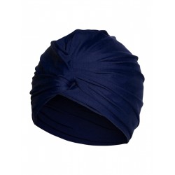  Solid Pleated Wrap Swim Hat