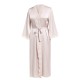 Light Pink  Lace-up Satin Sleepwear