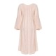 Pink  Puff Sleeves Knitted Nightgown